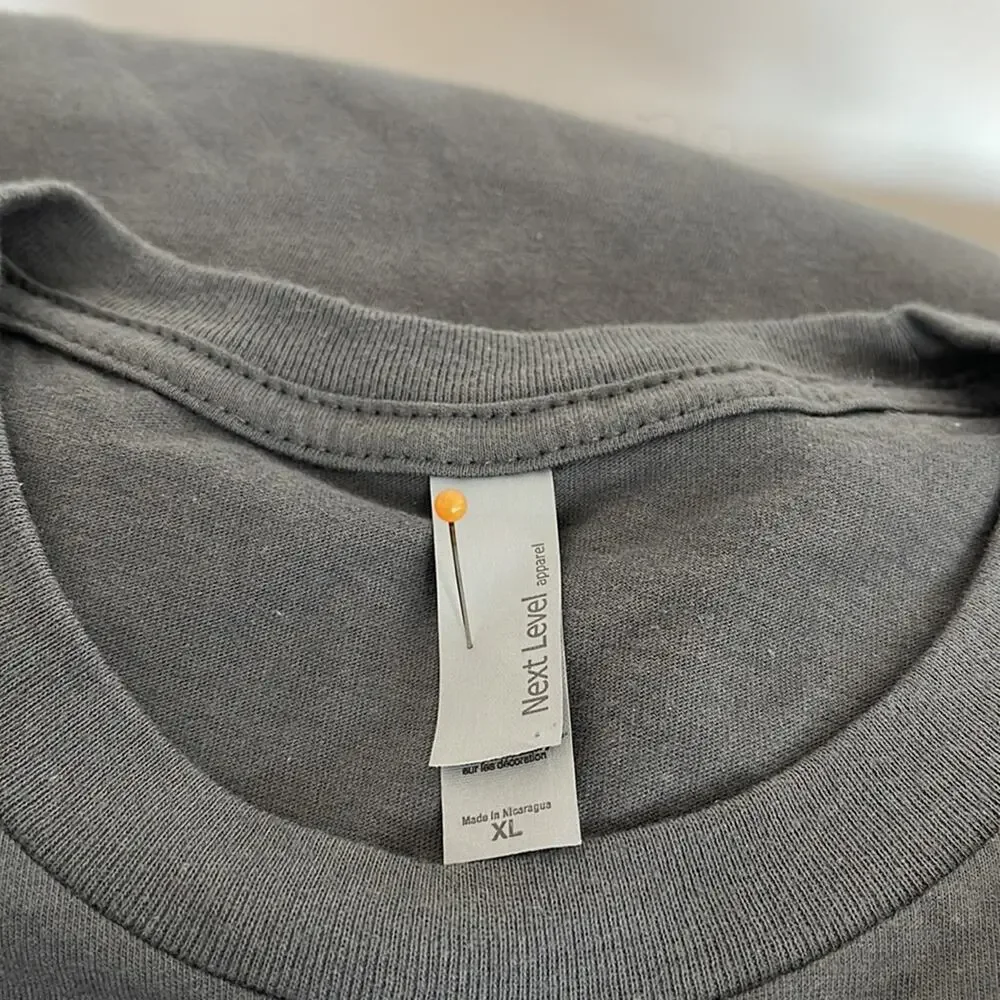 Next Level Apparel Men’s   Short Sleeve T-Shirt  Gray Size L, XL NWT - Picture 8 of 9